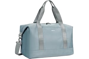 ECOHUB Bagaglio a Mano Easyjet 45x36x20, 30L Borsa Pieghevole da Viaggio, Borsone Palestra Uomo Donna con Tasca Impermeabile, borsa sportiva grande, Borse Aereo, Brevetto Pendente(Grigio)