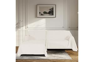 BellaHills Waterproof Sofa Cover Corner Sofa I Shape Sofa Cover Couch Cover Couch Throw 1/2/3 Seater Sofa Protection Sofa Throws Couch Protector Sofa Covers for Dog Cat (Beige, 180230 cm x 180279 cm)