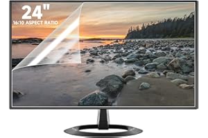 ANTOGOO V 2 Pack 24 Inch Anti Glare Computer Screen Cover, Eye Protection Matte Anti Scratch Anti Glare Film for 24'' with [16:10] Aspect Ratio Widescreen Monitor