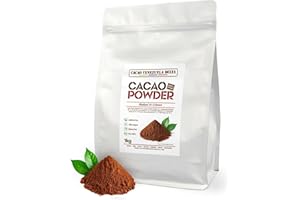 CACAO VENEZUELA DELTA Cacao V Delta Cacao Puro en Polvo Alcalinizado 1Kg - Cacao en Polvo 10/12 Sin Azúcar, Sin Gluten, Sin Alérgenos, Vegano y No GMO - Antioxidante con Flavonoides para una alimentación Óptima