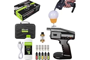 CHHMAELOVE Pistola Portatile a Bolle Di Fumo Per Cocktail con 5 essenze da 10 ml, liquido per bolle da 300 ml, serbatoio del fumo, cavo di ricarica USB, Cocktail Smoker Set