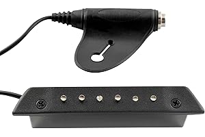 MUSICLILY Artec MSP50-OSJ Ceramic Magnet Single Coil Soundhole Pickup 7.5K with OSJ Jack for Acoustic Guitar
