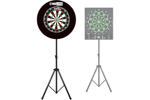CyeeLife Support Professionnel pour Cible de Fléchettes, Support Mobile pour Cibles de Fléchettes Classiques et Électroniques