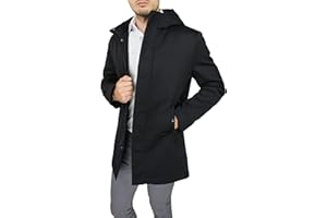 Evoga Giaccone piumino uomo sartoriale slim fit giacca soprabito impermeabile elegante