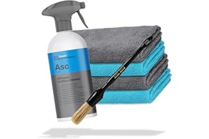 detailmate car care set: Koch Chemie - ASC - All Surface Cleaner - 500 ml - nettoyant pour toutes les surfaces + 4 chiffons en microfibre premium + Nuke Guys Pinceaux pour le nettoyage des voitures