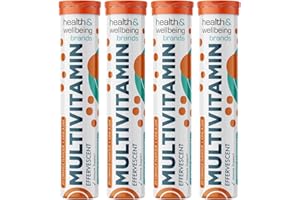 CLUB VITS Effervescent Multivitamins - High Strength Multivitamin Tablets - Complete One a Day Supplements for Men & Women - 20 Per Tube (Pack of 4)