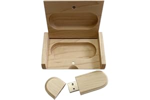 Disque externe USB 2.0 Yaxiny avec boîtier en bois d’érable et boîte en bois