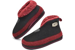 KuaiLu Pantofole Stivaletto Uomo Invernali Babbucce Calde Peluche Pelose Foderata Chiuse Pantofola Stivali Casa Comode Memory Foam Slippers con Indoor outdoor Antiscivolo Suola