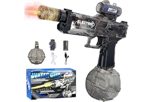 TOGETDREAM Electric Water Gun, 500CC Large Capacity High Powered Squirt Electric Water Pistols, Range 20 FT, Automatic Water Gun Pistols with Light Flash for Adults and Kids Summer Pool Party Beach Outdoor