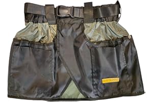 EQ K9 EXTRA QUALITY K9 TRAINING EQ K9 Dog Handler Skirt with Multiple Pockets for Toys, Treats, Dog Training Equipment, Dog Trainer Belt, Dog Walking Pants, Best for Agility, Sport, Schutzhund, Water Resistant (Black/Army Green)