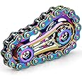 Fidget Sprocket Chain Spinner, Assemble Fidget Spinner Ring Gear Toys for Kids Adults, Metal Sprocket Gear Fidgeting Sensory Bike Chain, EDC Stress Relief Hand Roller Kinetic Desk Office Gift