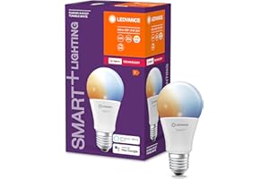 LEDVANCE Smart+ Lampe mit ZigBee Technologie, 9W, A60, matt, Sockel E27, Lichtfarbe Tunable White, 806lm, 1er Pack