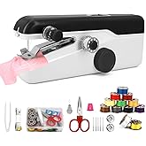 Ykall Portable Sewing Machine with Speed for Beginners | Adjustable speed (fast/slow), Powered by AA or USB batteries, Compac
