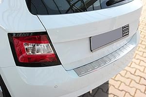 ‎RECAMBO Ladekantenschutz Edelstahl MATT kompatibel für SKODA FABIA III | ab 2014 | mit Abkantung | premium Qualität von RECAMBO