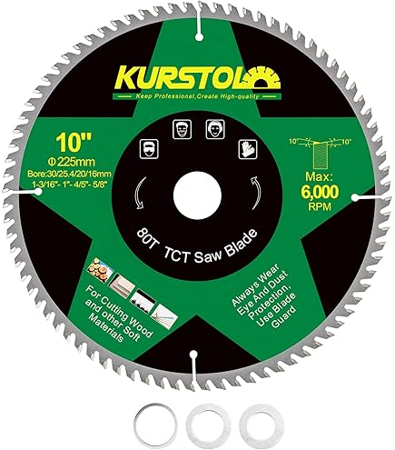 Lame De Scie Circulaire Ninehole 80 Dents – Diamètre 165 Mm Alésage 20 Mm – Bois
