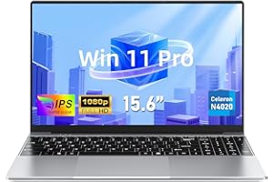 FUNYET Laptop, 15.6-inch N4020 Laptop Notebook, 8GB RAM 256GB SSD,IPS FHD 1920 x 1080 Computer,180°Open Closure, 5000 mAh, Student, TF Card Slot