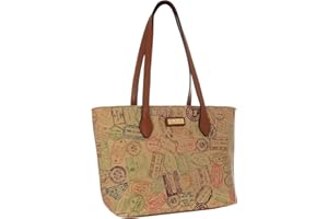 ALV by Alviero Martini - Borsa Shopping bag impermeabile in PVC con inserti in PU di alta qualità per Donna