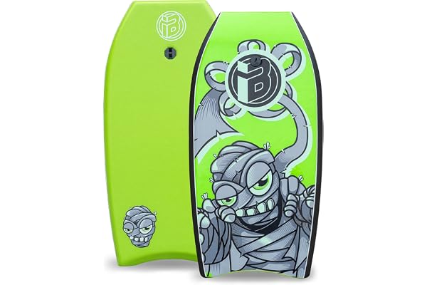 Body Board, bodyboard léger de 104,1 cm avec housse en EPS, laisse de qualité supérieure et sangle de poignet pour adultes et adolescents