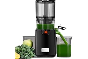 LINKChef Cold Press Juicer Machines, 130mm Diameter and 1.8L Capacity Juicers Whole Fruit and Vegetable, 250W Masticating Juicer Machine, Slow Juicer with Automatic Cutting and BPA Free Tritan
