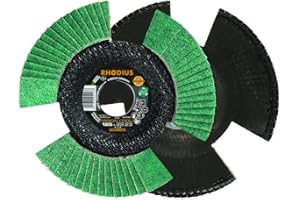 KAYSER Rhodius 207078 LSZ F VISION - Disco abrasivo lamellare, diametro 125 mm, 1 pezzo