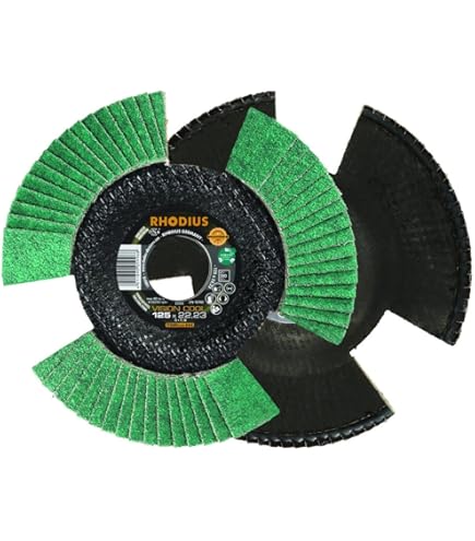 Dischi Lamellari RHODIUS Vision Pro - 10 Pezzi K60 Trasparenti Per Smerigliatrice, Made In Germany - Foto 6