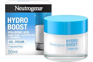 Neutrogena Hydro Boost Crema Gel (50 ml), crema hidratante facial apta para pieles sensibles, crema para el cuidado facial con ácido hialurónico