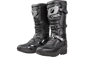 O'NEAL | Bottes de Motocross | MX Enduro | Protection interne de la cheville, du pied et de la zone de changement de vitesse, doublure perforée | Boots RSX Adventure V.24 | Adultes | Noir