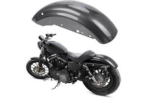 BRZOXIN Rear Fender Motorcycle Mudguard Fit For Harley Sportster 883 XL883 1200 XL1200 Iron 883 1200 Forty Eight Seventy Two Roadster 2004-2024 Carbon Fiber Pattern ABS