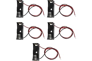 The Lord of the Tools Batteriehalter aus Kunststoff, 12 V, A23L, 23 A, mit Drahtkabel, geeignet für 1 x Batterie A23 8LR932 MN21 V23GA LR23, 5 Stück