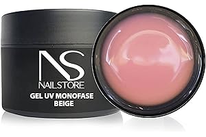 Nail Store - Gel UV Led Costruttore Monofasico Cover Beige – Builder camouflage - media densità - autolivellante – facile lavorabilità – per Ricostruzione Unghie e Refill (30 g)