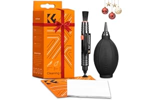 K&F CONCEPT® Objektiv Reinigungsset 3er Foto Reinigungsset für DSLR Kamera Objektive Filter Handys mit Lenspen Reinigungspinsel Blasebalg Mikrofasertuch