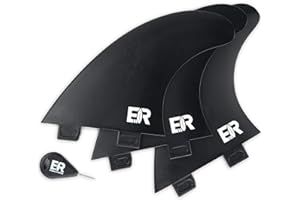 ‎EISBACH RIDERS Eisbach Riders FCS Thruster Finnen Set für Surfboard & SUP – 3er Surfboard Fins mit Fin Key – Hochwertige Ersatz-Finnen Made in Germany