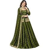 Ceqwvs Kurti With lehenga And Dupatta Set Bollywood Style Embroidery lehenga Choli Set For Woman