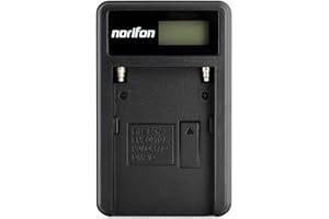 Norifon NP-FM50 LCD USB Ladegerät für Sony CCD-TRV308, CCD-TRV138, CCD-TRV328, DSLR-A350, DSLR-A100, DSLR-A200, DSR-PD170, DSR-PD150, HVR-Z5U, HVR-Z1U, MVC-CD400 Kamera und Mehr