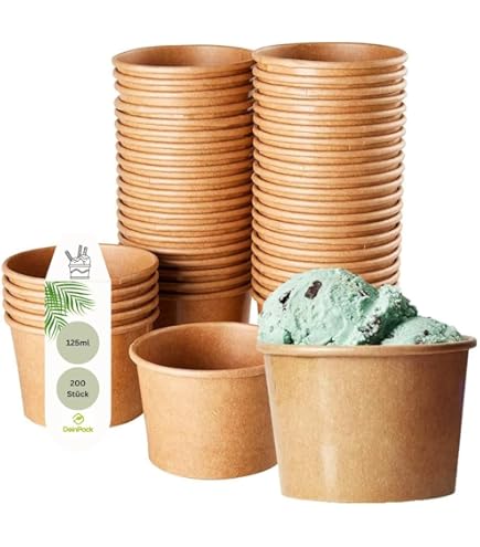 LoveBrownCUP Lot De 100 Verres En Papier Pour Café 65 Ml Verres écologiques Biodégradables Jetables Pour Petites Boissons Chaudes