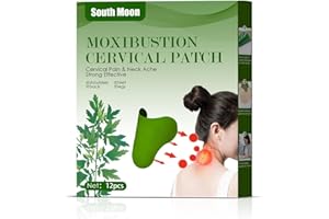 MISOYER 12 Patchs de soulagement des douleurs cervicales | Patchs Chauffants à l'armoise,Patchs Chauffants pour douleurs d'armoise, Autocollants à Base pour Les douleurs au Genou, au Dos