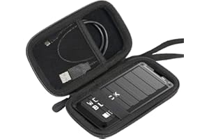 Aenllosi Rigide Housse pour WD_Black P50 1To/2To/500Go - Western Digital Portable SSD NVMe Externe Solid State Hard Drive