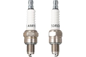 TORCH 2pcs A5RTC Spark Plugs Replace for NGK CR5HSB Spark Plug, for 98056-55777 Spark Plug PASST EU2000I, EU2200 Serie GENERATORSI, for Cham pion 808/Z9Y/P-Z9HC, U16FSR-UB, GX31 GX100 GXH50, OEM