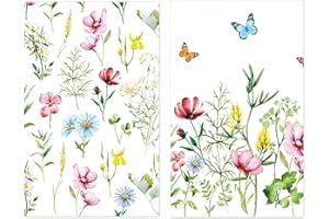 Cosiesnest 2 sztuki Ręczniki kuchenne ręczniki kuchenne 40 x 60 cm ręczniki kuchenne kuchenne Burraze chłonne i trwałe ręczniki do herbaty Ręcznik do naczyń (kolorowy)