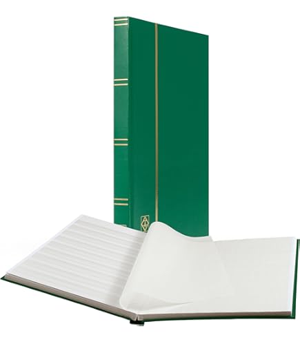 LEUCHTTURM Insteekboekjes Comfort | hoogwaardig schrijfalbum | 32 zwarte pagina's | waterdichte band in lederlook in zwart | DIN A4