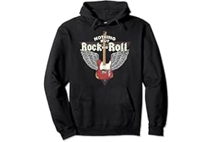 ROCK AND ROLL MÚSICA & FESTIVAL MUJERES & HOMBRES Nothing But Rock and Roll I Rock Guitarristas Rock Guitarra Sudadera con Capucha