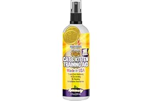 BODHI DOG 3-in-1 Cat & Kitten Training Aid with Bitter | 8 oz Cat Repellent Spray for Indoor and Outdoor Use | Anti Scratch Furniture Protector | Establish Boundaries & Keep Cat Off | Made in The USA