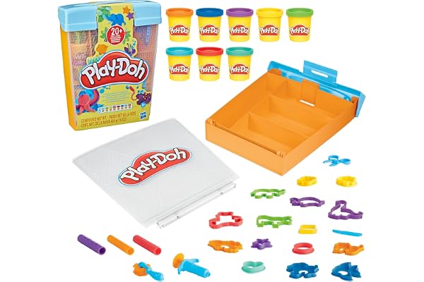 Play-Doh Super Boîte à Accessoires Animaux, Jouets et pâte à Modeler pour Enfants