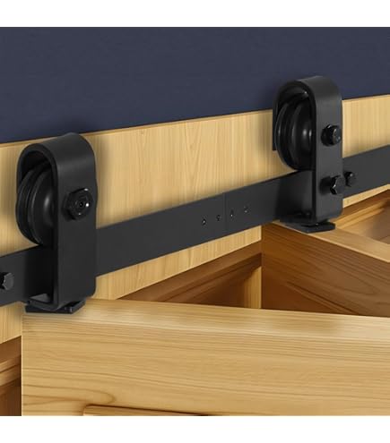 Onzichtbare Schuifdeur Hardware Kit met Soft Close, Wall Mount