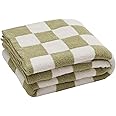 VANJOROY Boheemse multifunctionele grote deken voor 2 3-zits met kwastjes, 100% handgeweven katoenen gebreide fauteuildeken voor bank, bank en bed... ( 180 x 340 cm