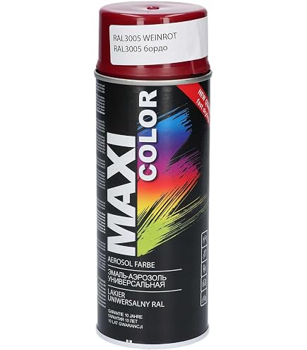 SDV Chemie Lackspray In WEINROT (RAL 3005) – 400ml Acryllack Glänzend – Für Auto, Industrie & Heimwerker