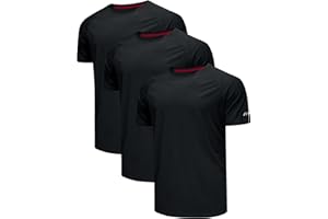 CHENJUNRONG 3 Pack T-Shirt Sportive da Uomo Traspiranti Ad Asciugatura Rapida Magliette A Manica Corta Camicia Funzionale Asciugatura Rapida Traspirante Corsa Camicia da Allenamento A Manica Corta Uomo