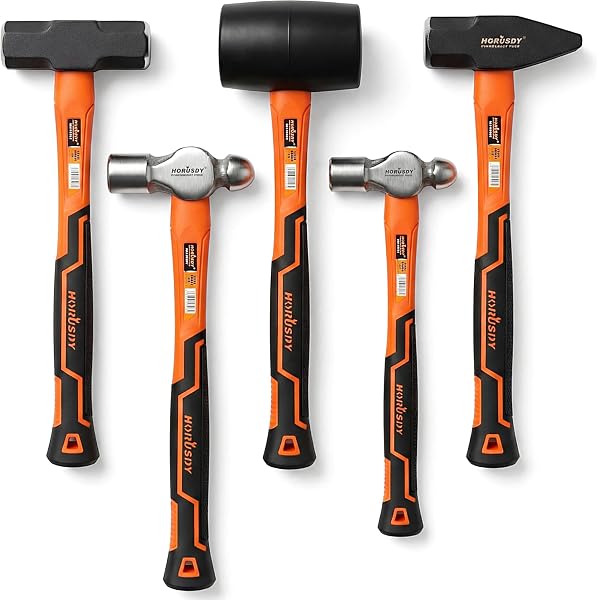 ROTATION 4-Piece Heavy Duty Pry Bar Set – Thickened Steel, Hammer Strike Caps, Angled Tips For Automotive Repair & Demolition (8", 12", 17.5")