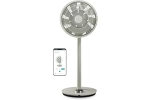 ‎DUUX Duux Whisper Flex Smart Standventilator - Steuerung per Fernbedienung & Smartphone - Höhenverstellbar 51-88cm - Leiser Ventilator mit Nachtmodus und Timer - Energieeffizient 2W, Ohne Akku - Sage
