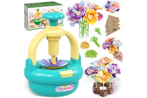 TINGINGYULI Kunsthandwerk-Set für Kinder im Alter von 4 bis 8 Jahren, Stoffblütenstrüße DIY-Spielzeug,Exklusive Blumensträuße für Mädchen im Alter von 3 bis 9 Jahren und Geburtstagsgeschenke (EU Blue)